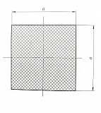 Шнур силиконовый квадратного сечения 12x12 мм