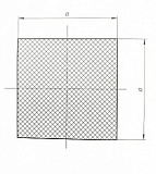 Шнур силиконовый уплотнительный квадратного сечения 4x4 мм